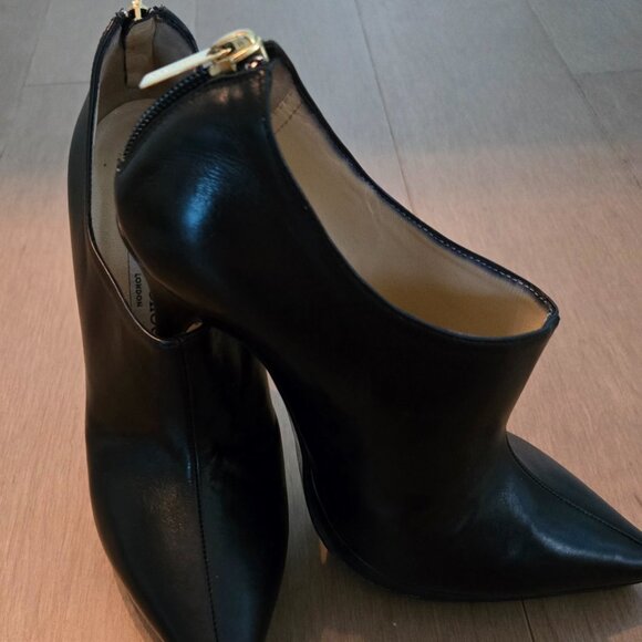 Jimmy Choo George Black Calf Leather  Bootie - Picture 2 of 6